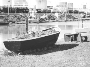 Hanau Hafen Black White